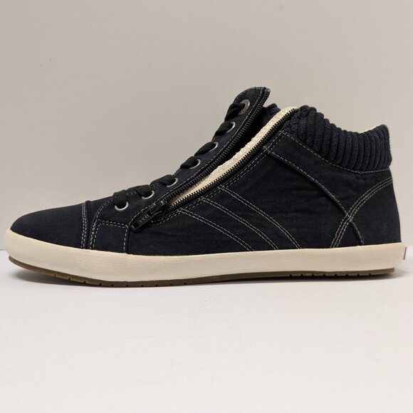 Täos Footwear Startup Mid Top Sneaker in Black Distressed - NO INSOLES - Picture 9 of 16